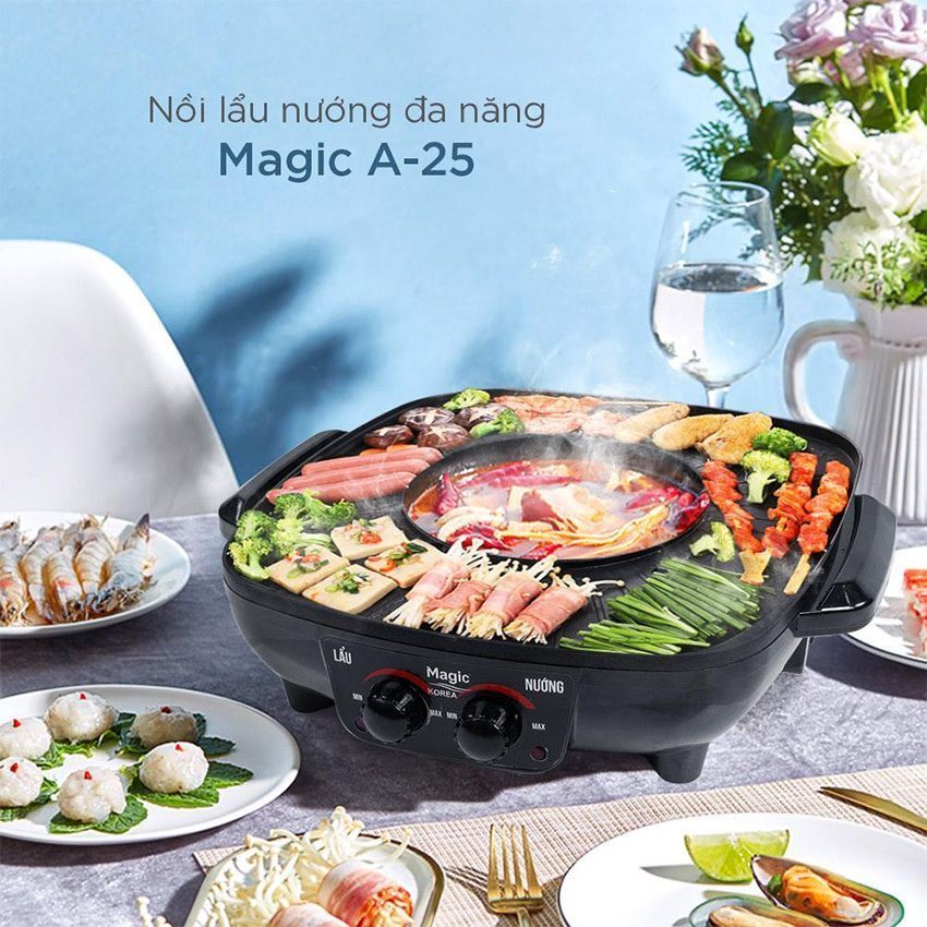 Nồi lẩu nướng đa năng Magic A-25 - Hàng chính hãng