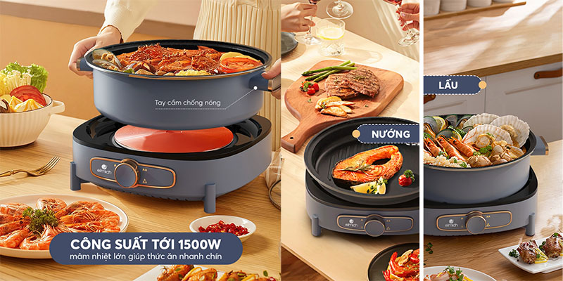 Nồi lẩu nướng điện đa năng Elmich MEP-3910 - Hàng chính hãng