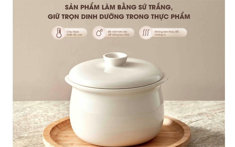 Nồi nấu chậm Bear SB-NNC08 - Hàng chính hãng