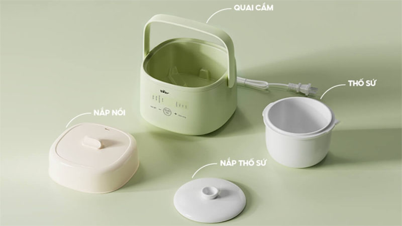 Nồi nấu chậm Bear SB-NNC10 - Hàng chính hãng