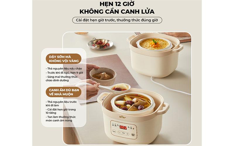 Nồi nấu chậm Bear SB-NNC16 - Hàng chính hãng