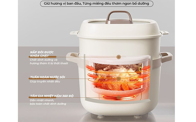 Nồi nấu chậm Bear SB-NNC16 - Hàng chính hãng