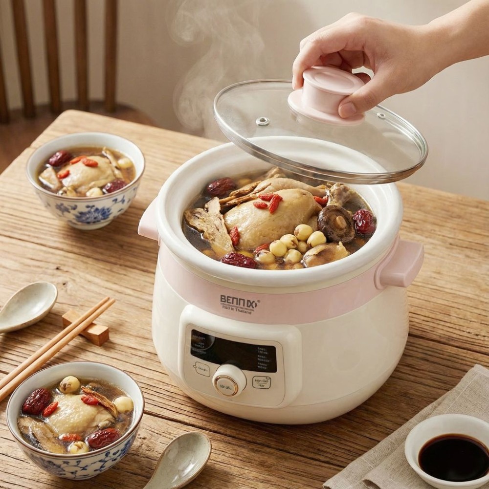 Nồi nấu chậm Bennix BN- SC20 - Hàng chính hãng