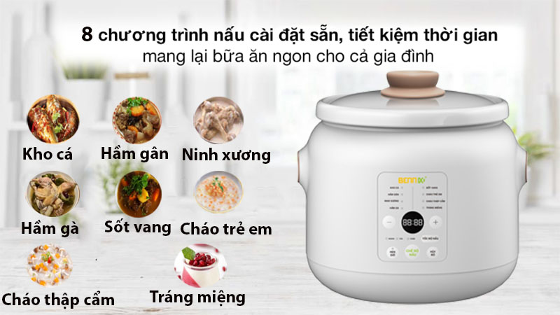 Nồi nấu chậm Bennix BN-30SLC - Hàng chính hãng