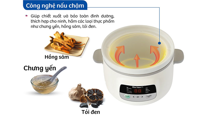 Nồi nấu chậm Bluestone SCB-6123 - Hàng chính hãng