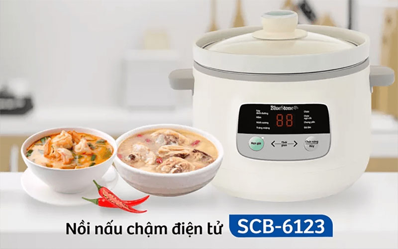 Nồi nấu chậm Bluestone SCB-6123 - Hàng chính hãng