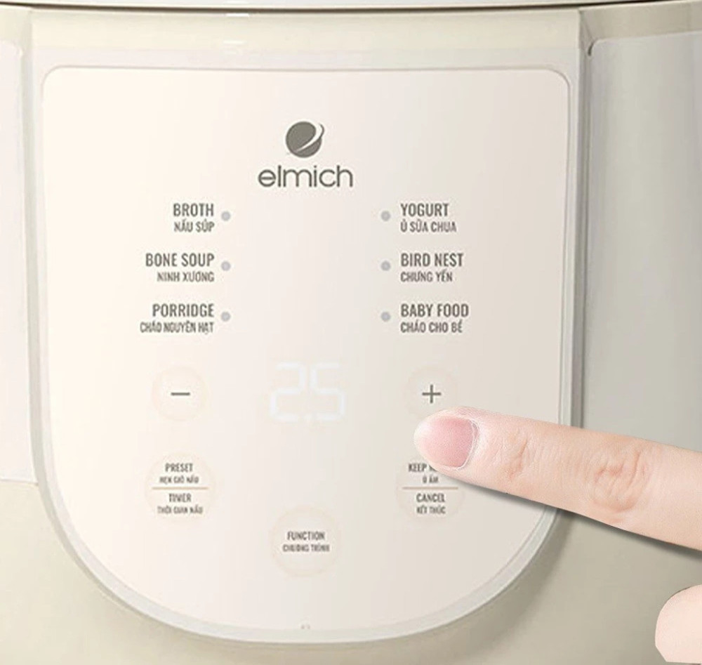 Nồi nấu chậm 1L Elmich SCE-8524OL - Hàng chính hãng