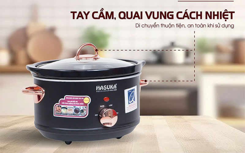 Nồi nấu chậm Hasuka HSK-138 - Hàng chính hãng