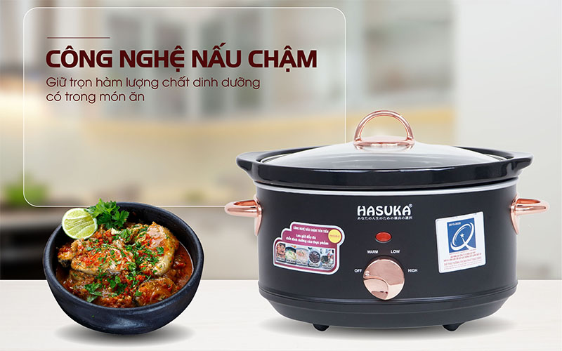 Nồi nấu chậm Hasuka HSK-138 - Hàng chính hãng