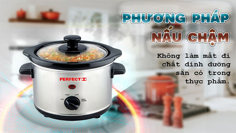 Nồi nấu chậm Perfect PF-S09 - Hàng chính hãng