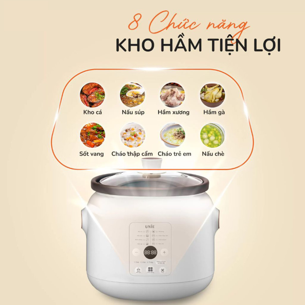 Nồi nấu chậm Unie USC208 - Hàng chính hãng