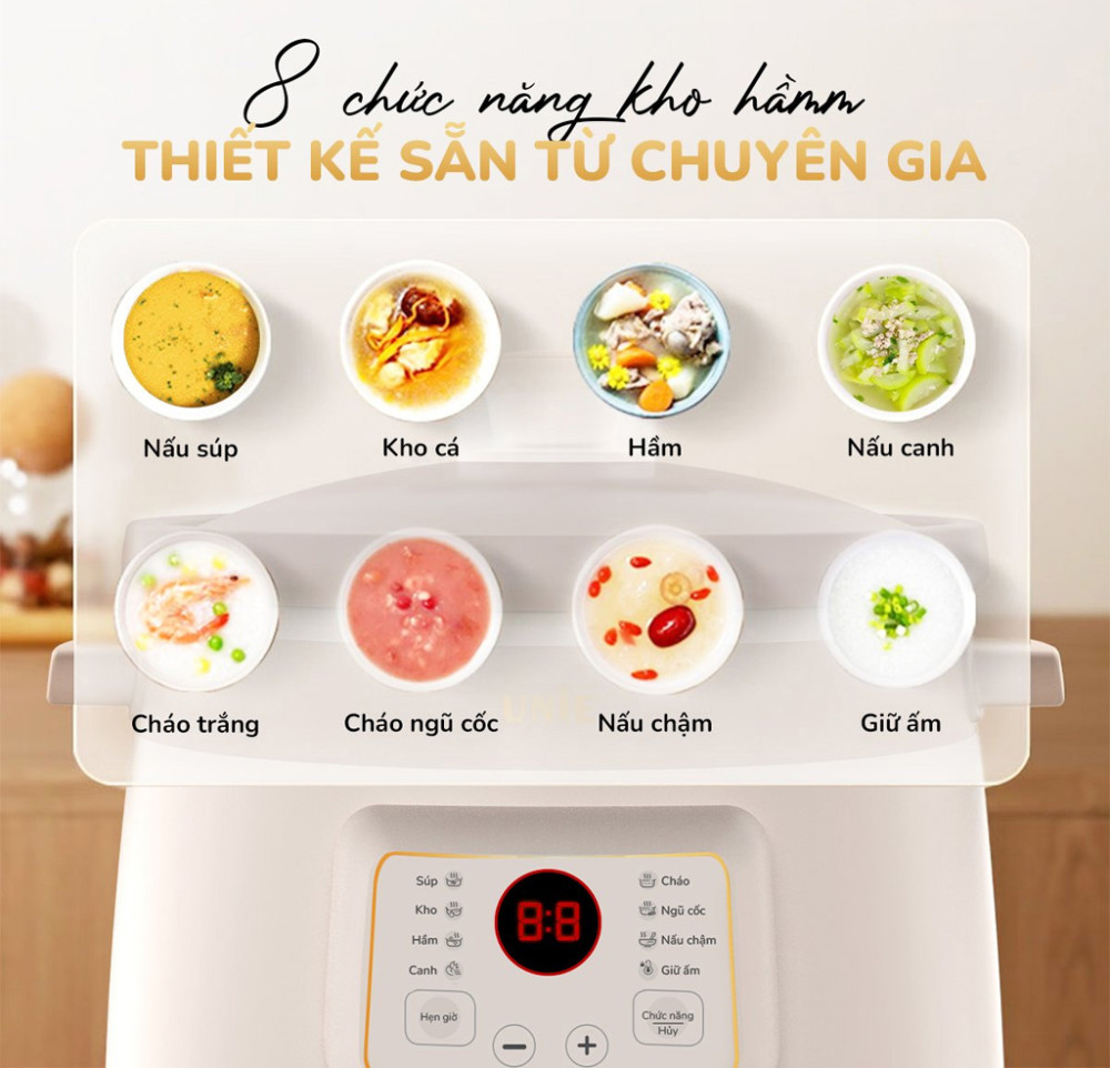 Nồi nấu chậm Unie USC308 - Hàng chính hãng
