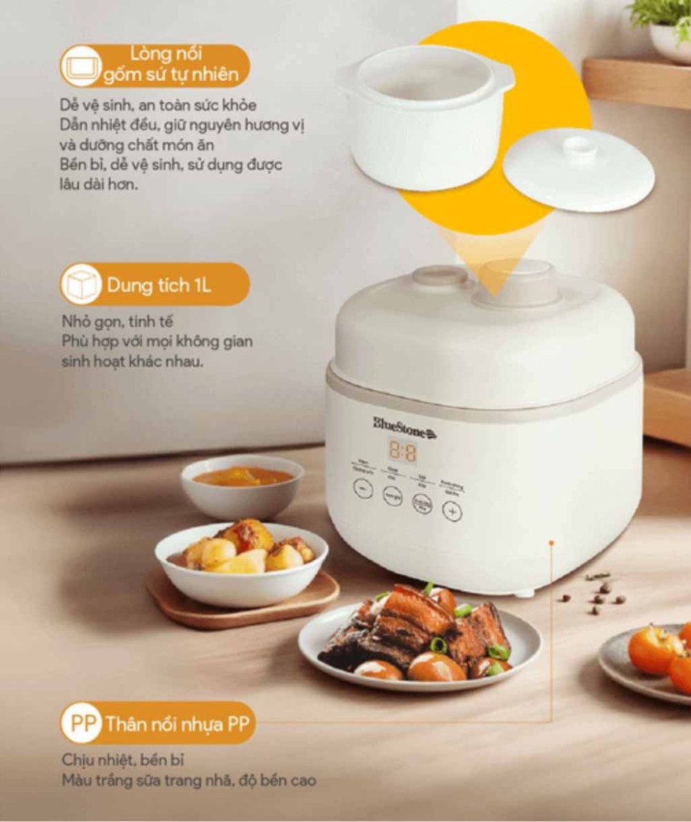 Nồi nấu chậm BlueStone SCB-6119  - Hàng chính hãng