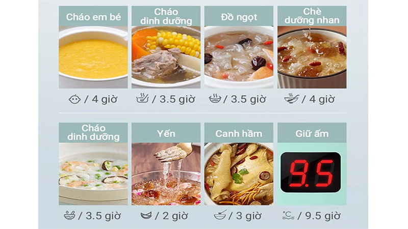 Nồi nấu chậm đa năng Bear DDG-D20P1 - Hàng chính hãng