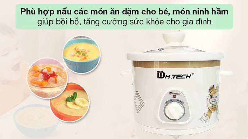 Nồi nấu chậm điện H.TECH HTSC-1.5S