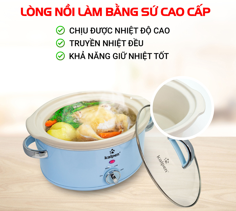 Nồi nấu chậm Kalpen SK1 - Hàng chính hãng