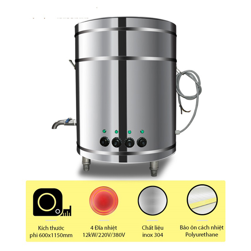 Nồi nấu phở 160 Lít Fushima NP160L - Hàng chính hãng