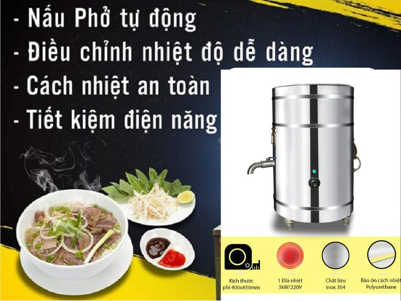 Nồi nấu phở 50 Lít Fushima NP50L - Hàng chính hãng