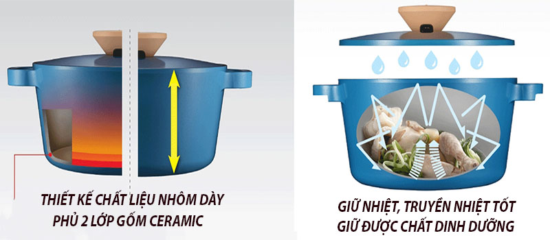 Nồi nhôm PoongNyun BNPT-24C(IH) - Hàng chính hãng