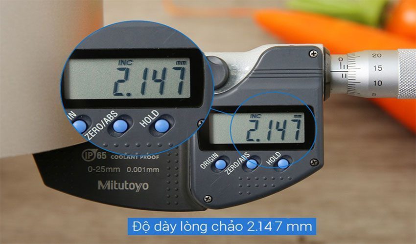 Độ dày của Nồi nhôm chống dính Tefal H9104414