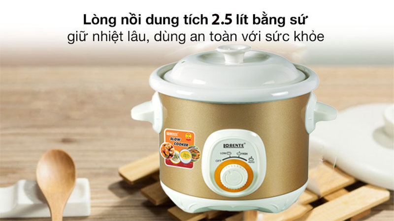 Nồi tiềm điện Lorente LT-119 - Hàng chính hãng