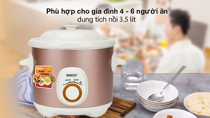 Dung tích của Nồi tiềm điện Lorente LT–135