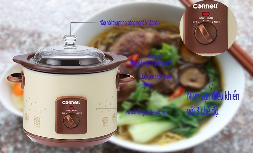 Nồi tiềm thực phẩm Cornell CSC-D15C - Hàng chính hãng