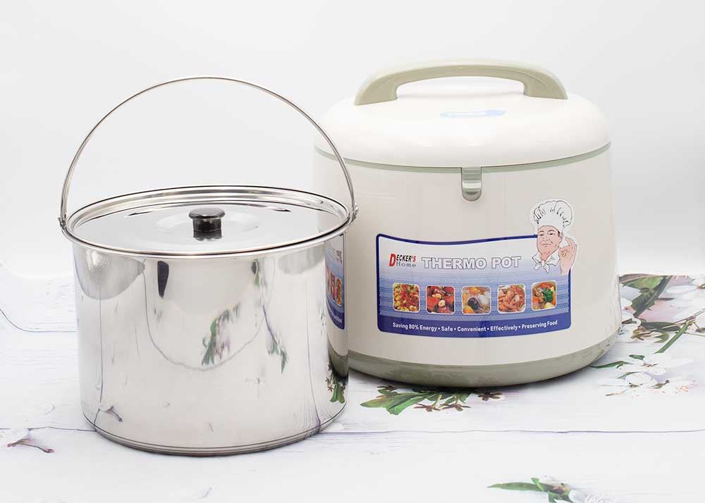 Nồi ủ chân không giữ nhiệt inox Decker's Home Thermo Pot SX-80CF - Hàng chính hãng