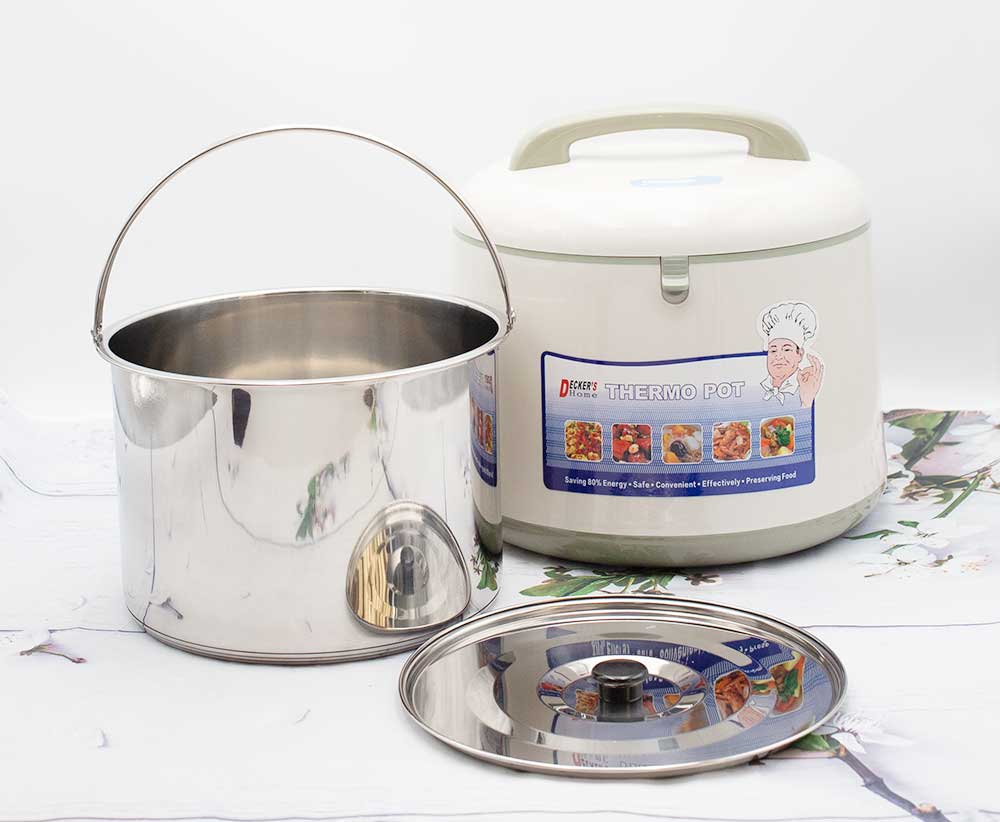 Nồi ủ chân không giữ nhiệt inox Decker's Home Thermo Pot SX-80CF - Hàng chính hãng