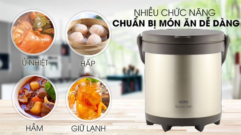 Nồi ủ giữ nhiệt Thermos TCRA-4500-GL