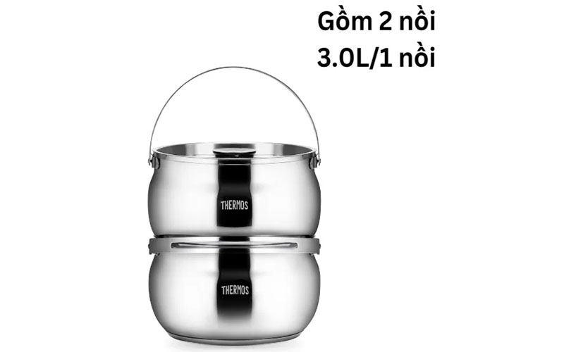 Lòng nồi của Nồi ủ giữ nhiệt Thermos TCRA-6000-GL 