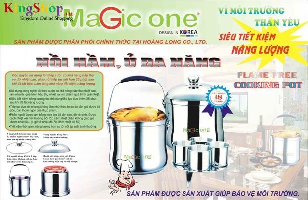 Nồi ủ Magic One MG-72 - Dung tích 7L - Hàng chính hãng