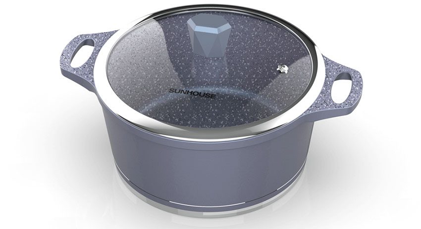 Nồi vân đá đáy từ 24cm Sunhouse Mama SHG2024MMA - Hàng chính hãng