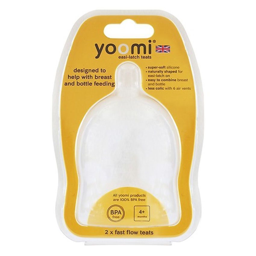 Núm ty silicone siêu mềm Yoomi Y2FFT - Hàng chính hãng