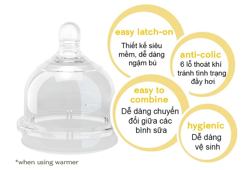 Núm ty silicone siêu mềm Yoomi Y2MFT - Hàng chính hãng