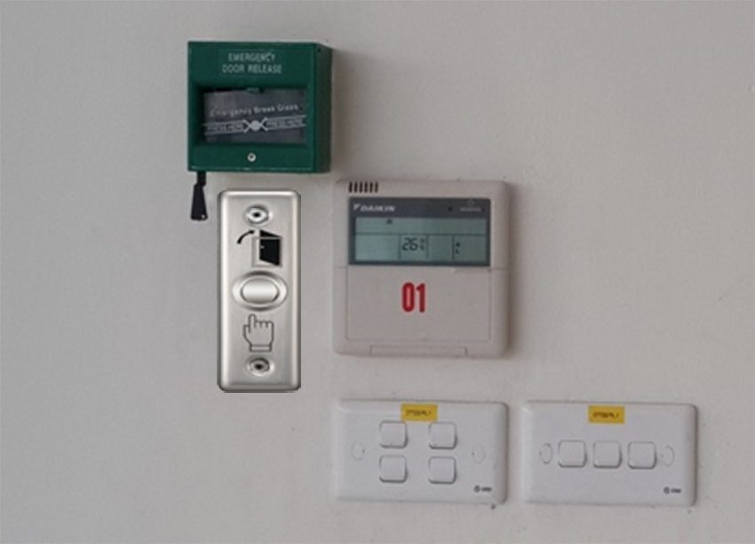 Nút bấm Luxury Exit Button Soyal ABK-801A - Hàng chính hãng