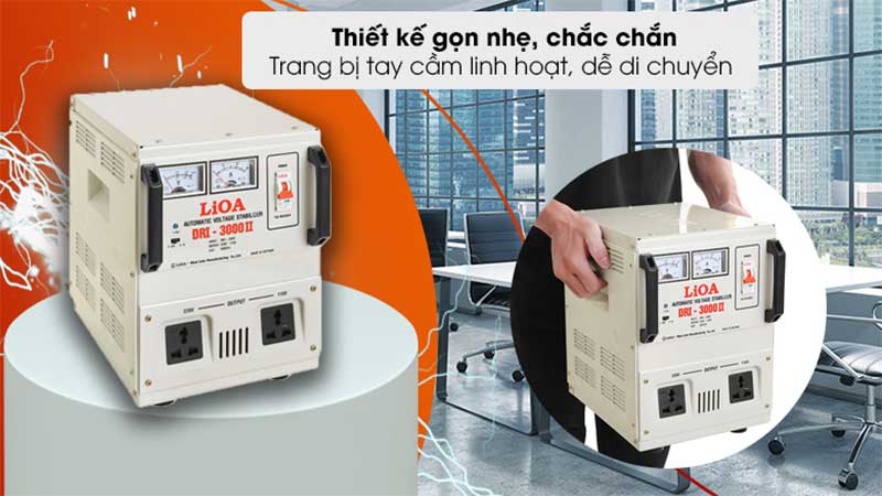 Thiết kế của Ổn áp 1 pha LiOA DRI-3000II