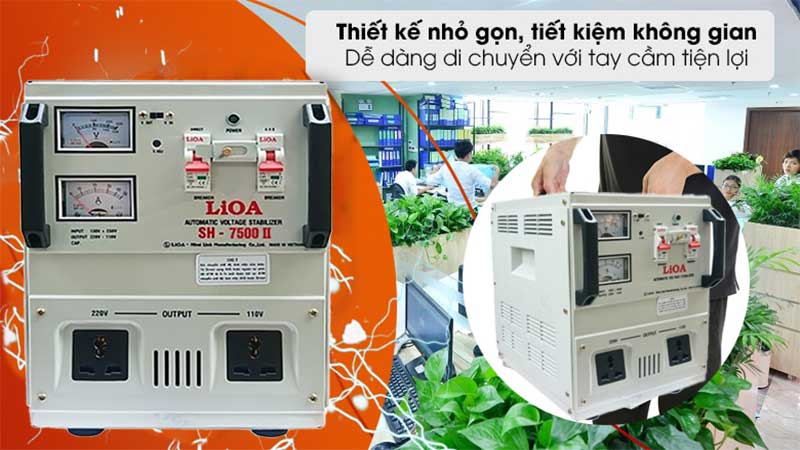 Thiết kế của Ổn áp 1 pha LiOA SH-7500II