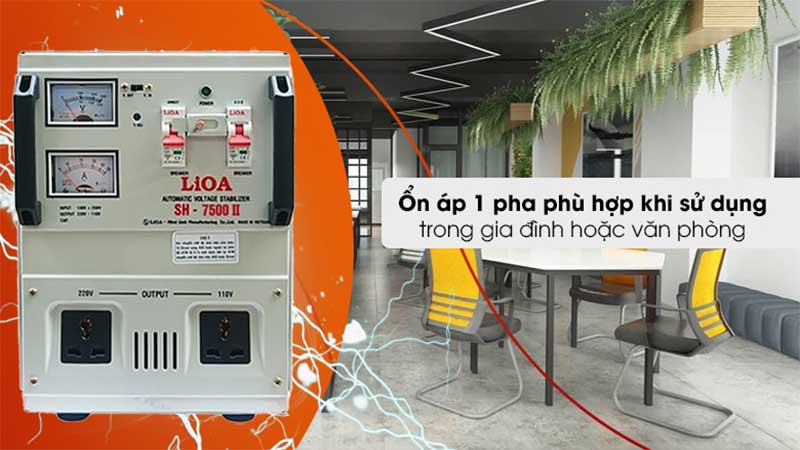 Ứng dụng của Ổn áp 1 pha LiOA SH-7500II