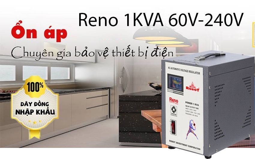 Ổn áp Robot  Reno 1KVA 60V-240V - Hàng chính hãng