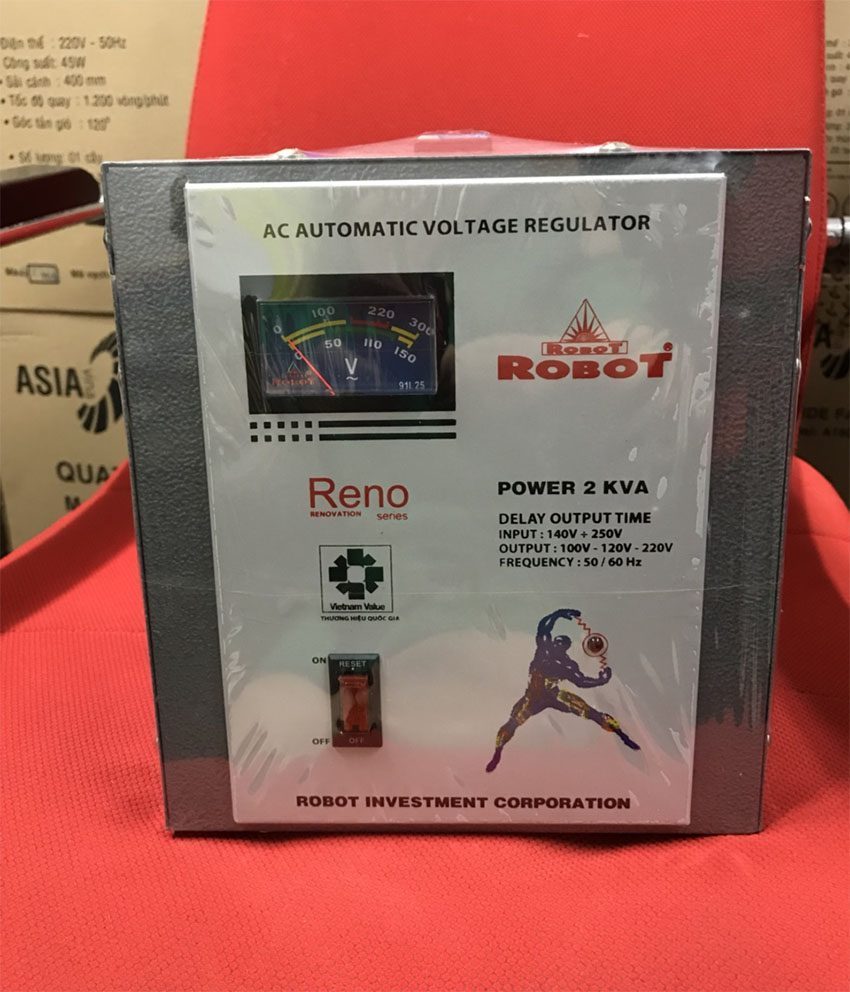 Ổn áp Robot Reno 2KVA 140V-250V - Hàng chính hãng