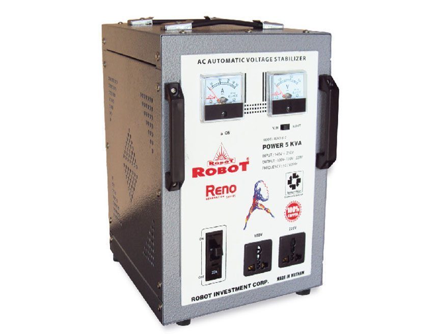 Ổn áp một pha Robot Reno 817-5KVA 140V-250V - Hàng chính hãng