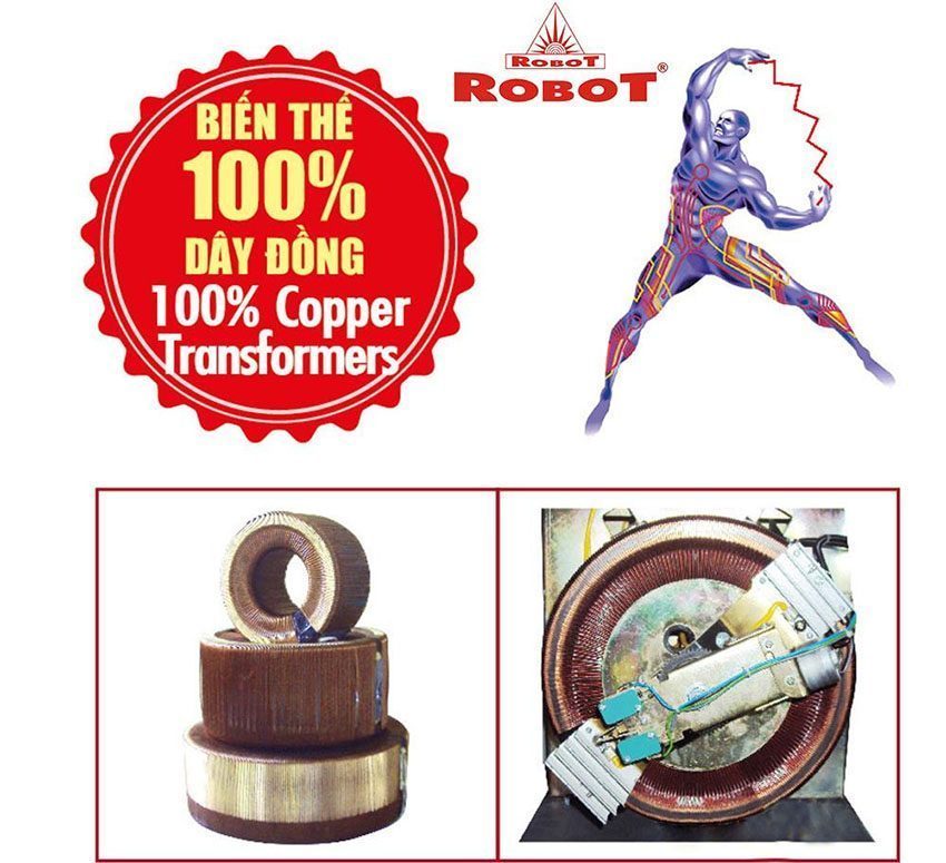 Ổn áp một pha Robot Reno 817-5KVA 140V-250V - Hàng chính hãng