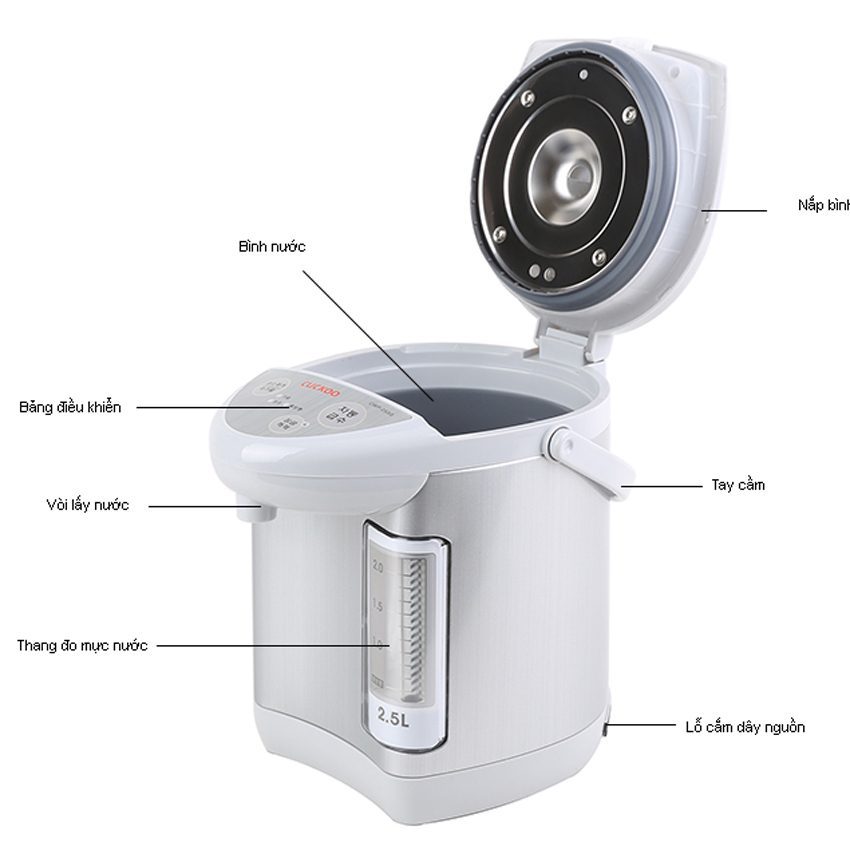 Phích đun nước điện Cuckoo CWP-253G - Hàng chính hãng