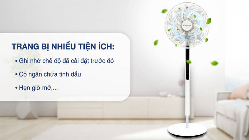 Quạt đứng Kangaroo DC Inverter KG729 - Hàng chính hãng