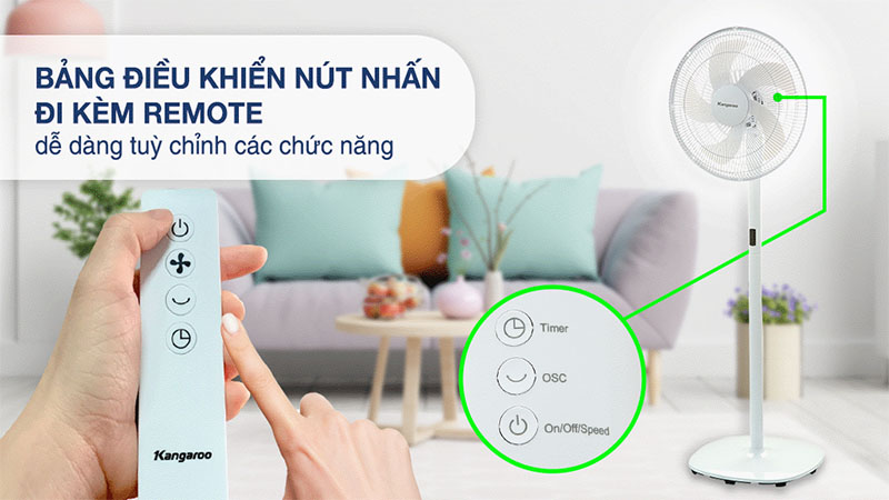 Quạt đứng Kangaroo KG726 - Hàng chính hãng