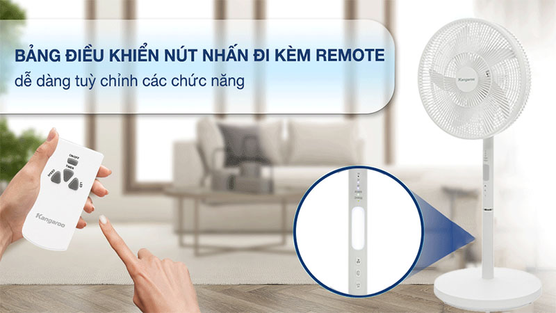 Quạt sạc điện Kangaroo KG739 - Hàng chính hãng
