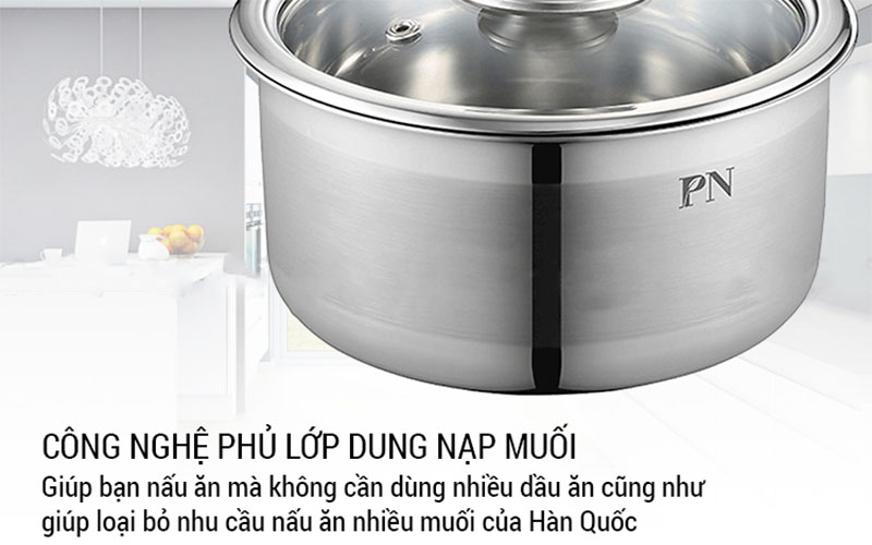 Quánh inox PoongNyun LCPT-16B(IH) - Hàng chính hãng