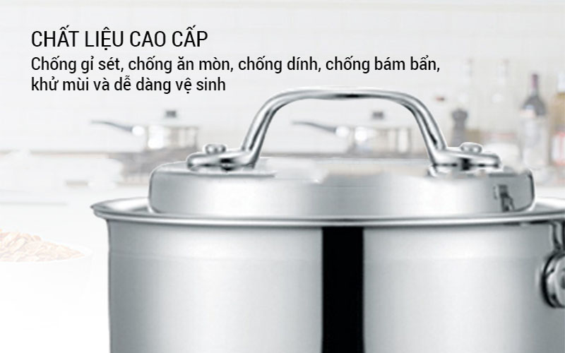 Chất liệu cấu tạo của Quánh inox PoongNyun WTPIH-16B