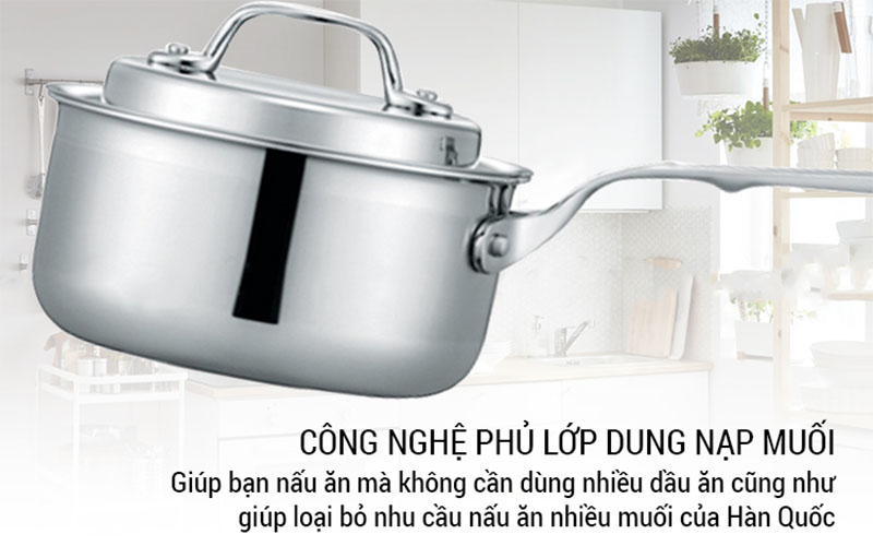 Công nghệ cấu tạo của Quánh inox PoongNyun WTPIH-16B